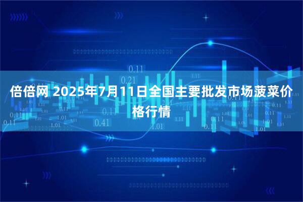 倍倍网 2025年7月11日全国主要批发市场菠菜价格行情